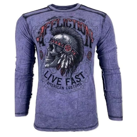 Affliction Other - AFFLICTION Men's T-Shirt L/S AC IROQUOIS Tee